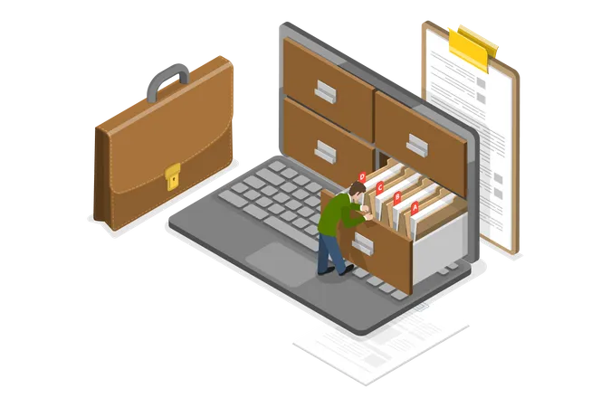 Document Management System  Illustration