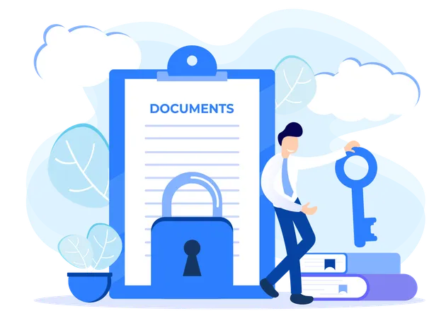 Document protection 2  Illustration