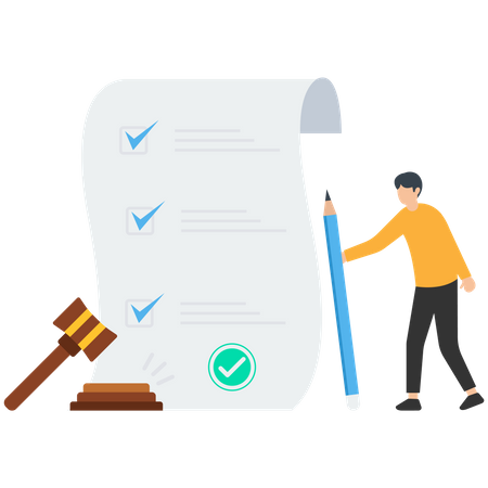 Documento legal  Illustration