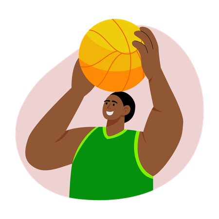 Dodgeball player  Illustration