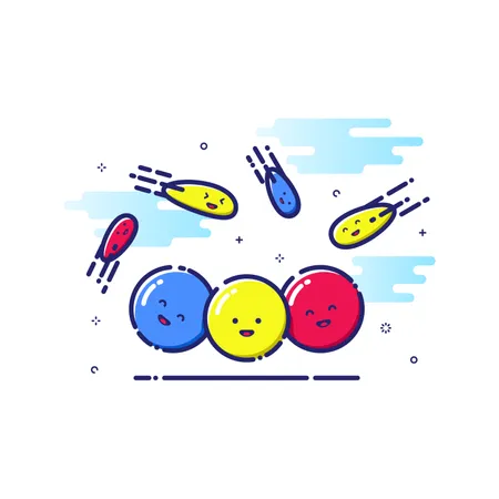 Dodgeball Sport  Illustration