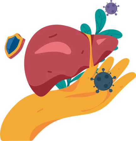 Doença hepática e seguro médico  Ilustração