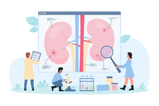 Doença renal  Ilustração