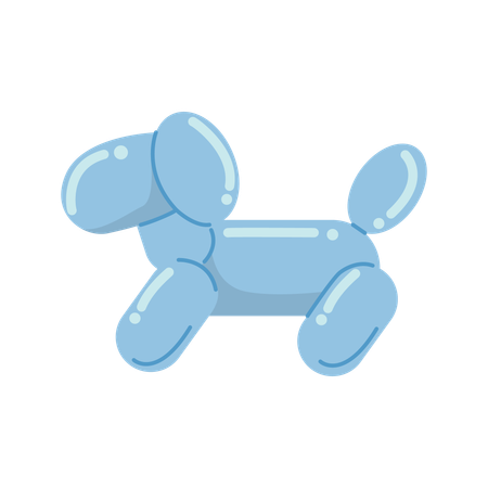 Dog Balloon  Illustration