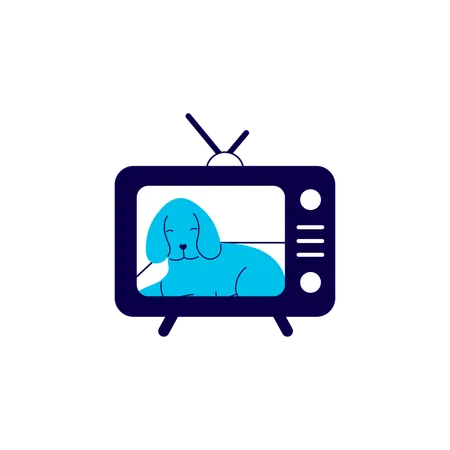 Dog Inside TV  Illustration
