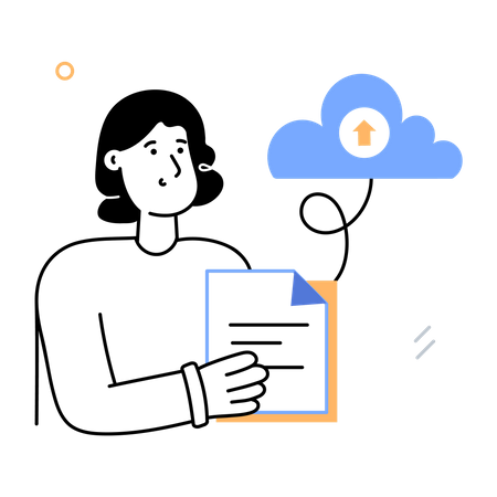 Dokument hochladen  Illustration