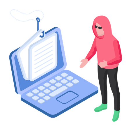 Dokumenten-Phishing  Illustration