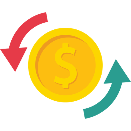 Câmbio de dólar  Ilustração