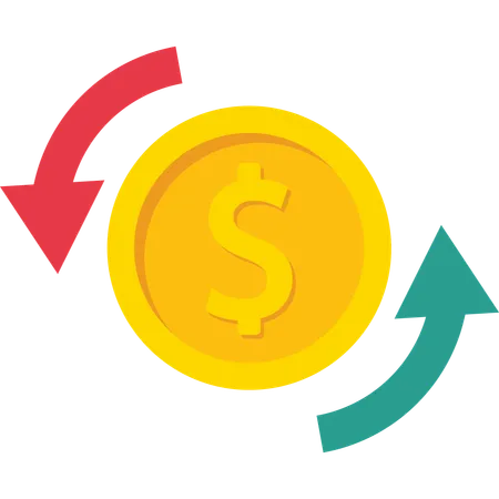 Câmbio de dólar  Ilustração