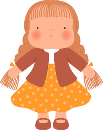 Doll toy  Illustration