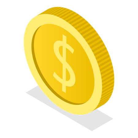 Dollar Coins  Illustration