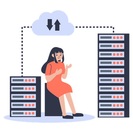 Domain Hosting  Illustration