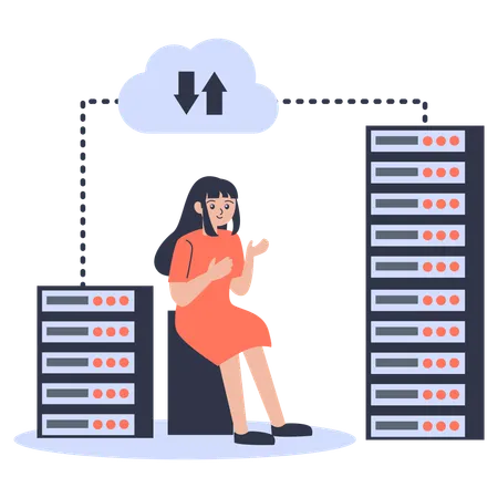 Domain Hosting  Illustration