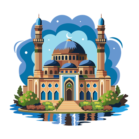 Dome Mosque  Illustration