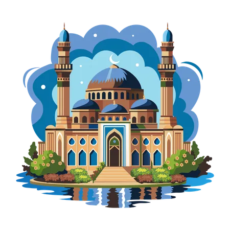 Dome Mosque  Illustration