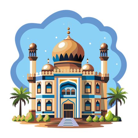 Dome Mosque  Illustration