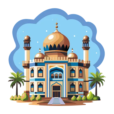 Dome Mosque  Illustration