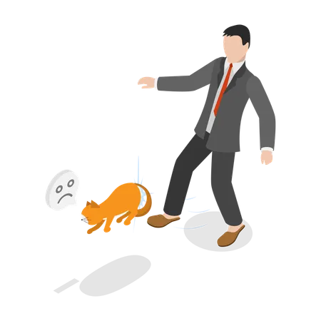 Domestic Animal Abuse  Illustration