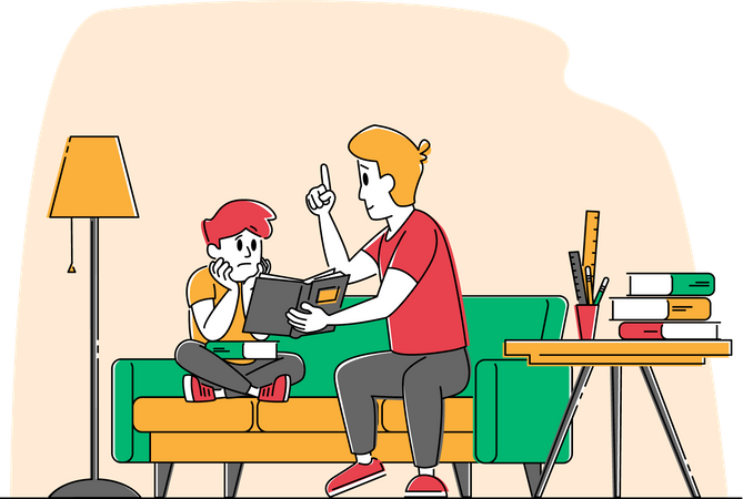 Domestic Education at Home  イラスト