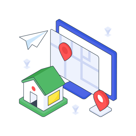 Emplacement du domicile  Illustration