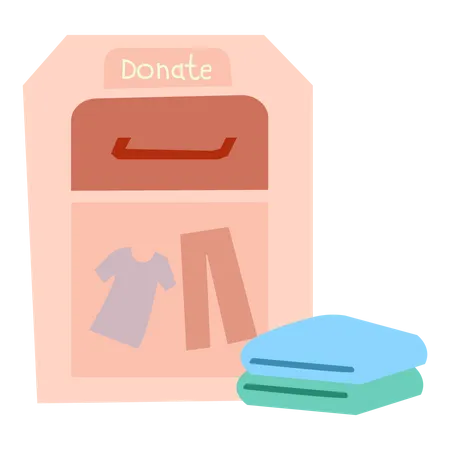 Donación de ropa  Ilustración