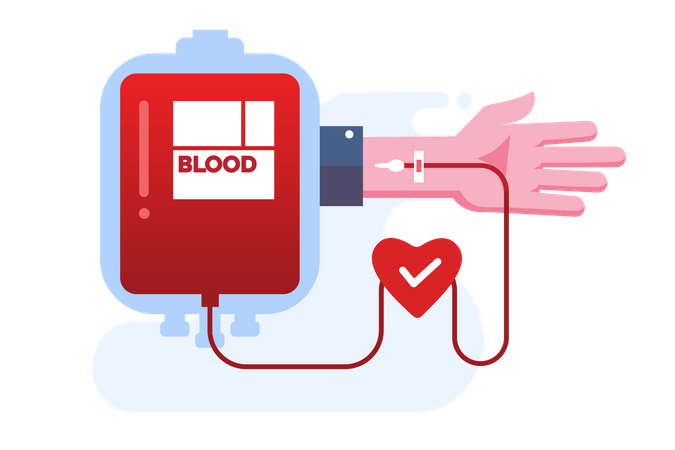 Donación de sangre  Ilustración