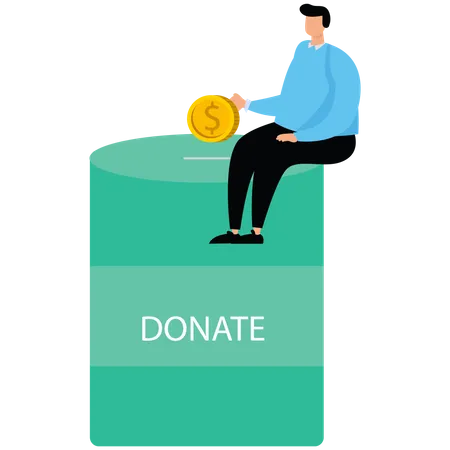 Donate money  Illustration