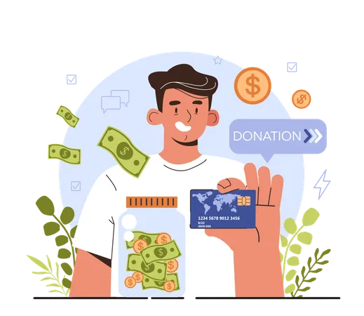 How To Manage Stress Instruction Concept Donate Money For People In Need Frustrated Character With Anxiety And Confusion Psychological Support Emotional Help Flat Vector Illustration イラスト