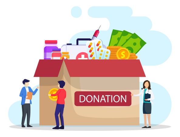 Donating Fund  Illustration