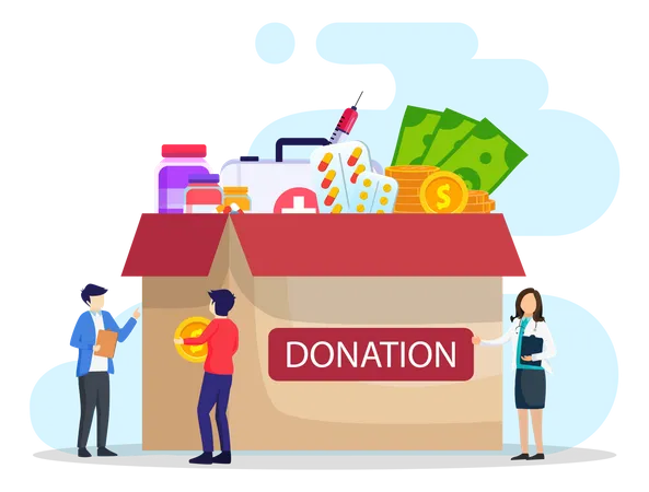 Donating Fund  Illustration