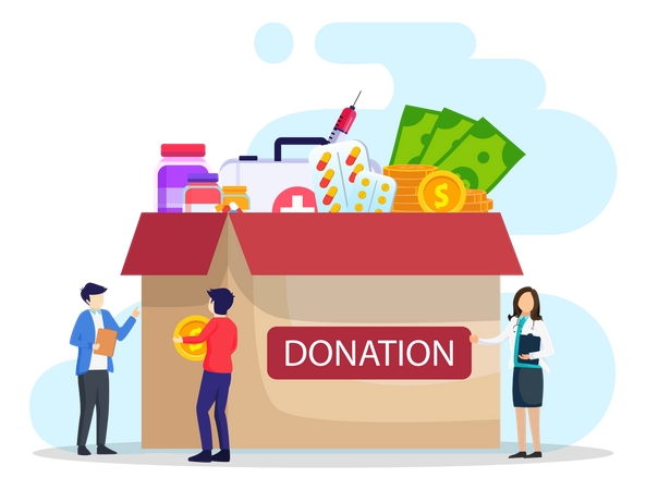 Donating Fund  일러스트레이션