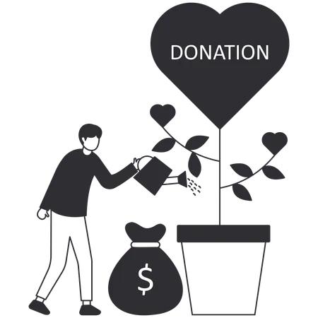 Donation  Illustration