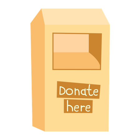 Donation bin  Illustration