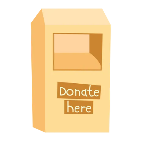 Donation bin  Illustration
