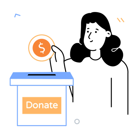 Donation Box  イラスト