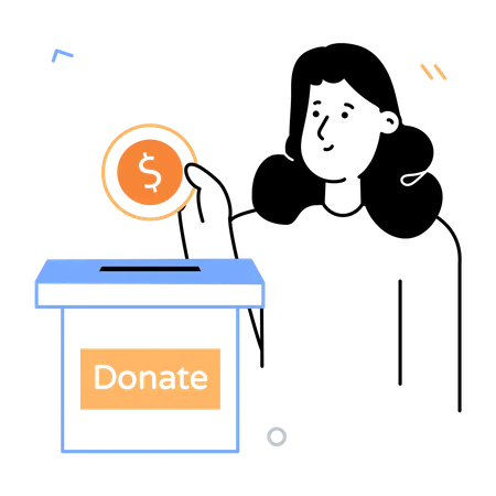 Donation Box  イラスト