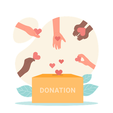 Donation Box  Illustration