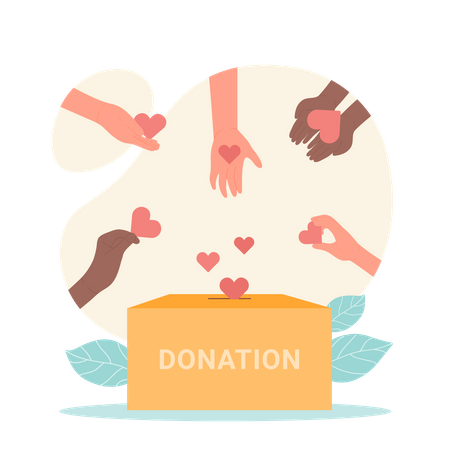 Donation Box  Illustration