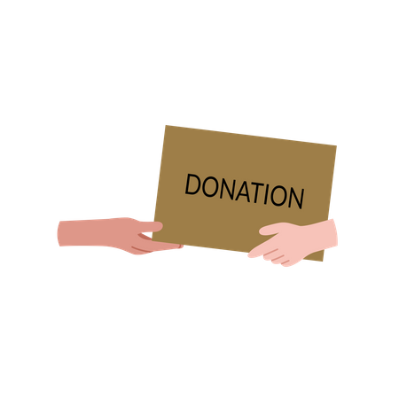 Donation Box  Illustration