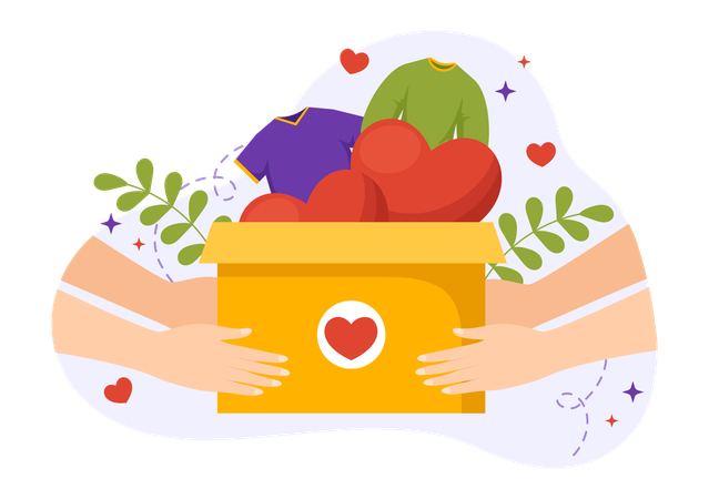 Donation Box  Illustration