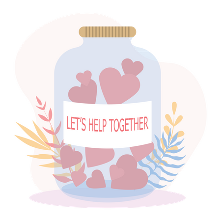 Donation jar  Illustration