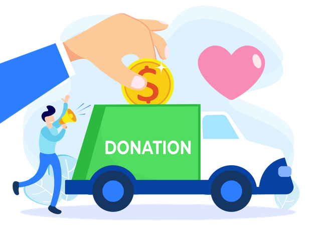 Donation Van  Illustration