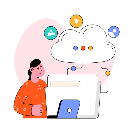 Données cloud  Illustration