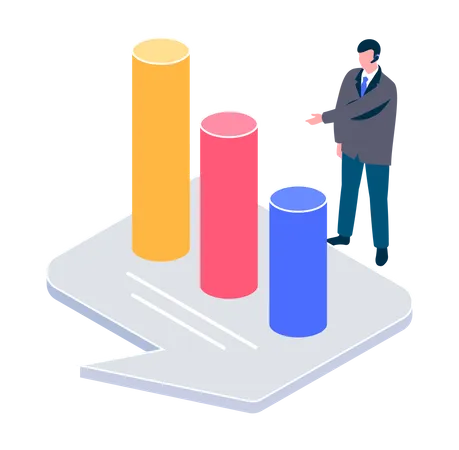 Données d'analyse commerciale  Illustration