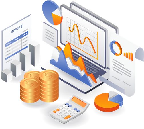 Données d'analyse financière  Illustration