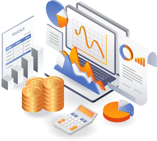 Données d'analyse financière  Illustration