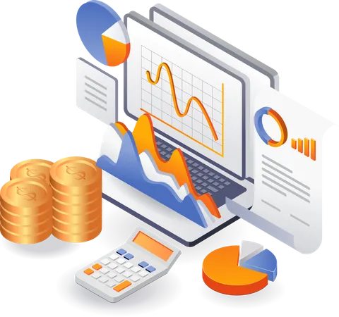 Données d'analyse financière sur l'investissement  Illustration