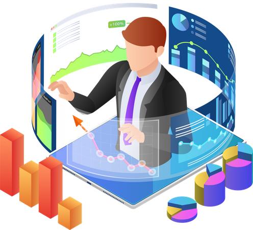 Analyse de données virtuelles  Illustration