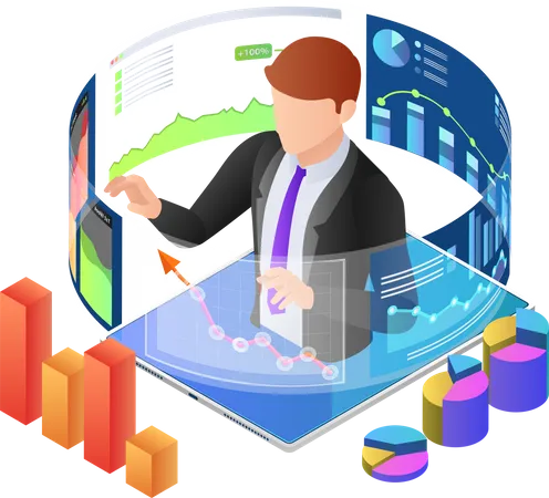 Analyse de données virtuelles  Illustration