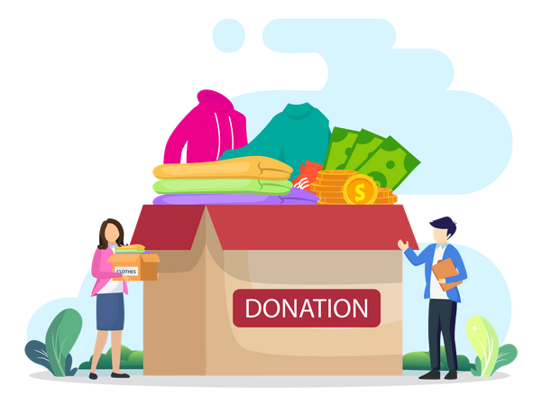 Donor Support  Illustration